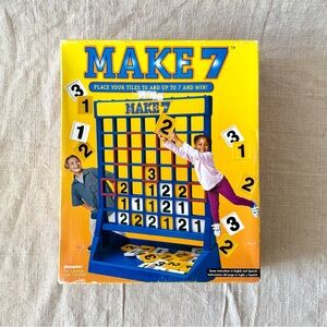 MAKE 7 Number Strategy Game - Blue & Yellow  Preschool Ages “7” and Up